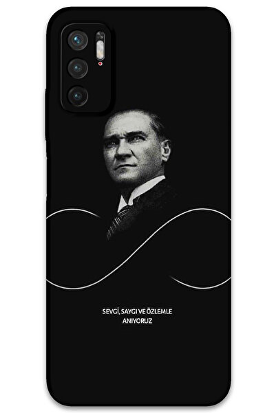 MRCİLETİSİM غطاء خلفي لهاتف Xiaomi Redmi Note 10 5G بنمط HD مطبوع - أتاتورك إ...