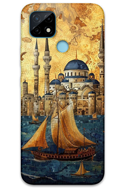 MRCİLETİSİM غطاء خلفي لهاتف Realme C25 بنمط HD مطبوع - ييلكنلي سوليماني