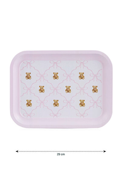 LC Waikiki Sparkling Choices from Shining Store | Bear Printed Metal Tray 29 cm