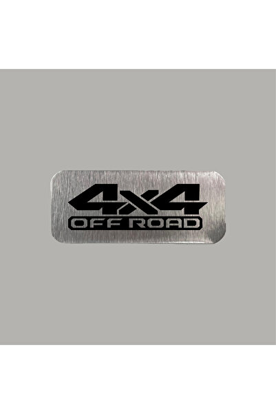CRF 4x4 Offroad Metal Etiket 3x7 cm Arkası Yapışkanlı 1 Adet