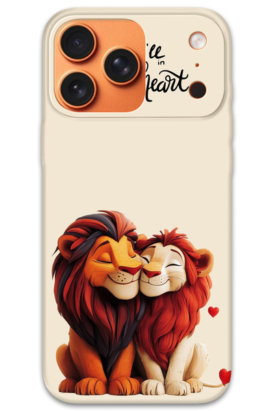 MRCİLETİSİM غطاء خلفي لهاتف iPhone 17 Pro Max بنمط HD مطبوع - The Lion King