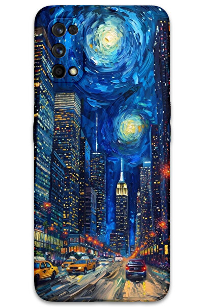 MRCİLETİSİM غطاء خلفي لهاتف Realme 7 Pro بنمط HD مطبوع - شارع الفن