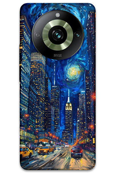 MRCİLETİSİM غطاء خلفي لهاتف Realme 11 Pro Plus بنمط HD مطبوع - شارع الفن