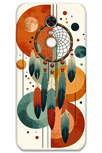 MRCİLETİSİM غطاء خلفي لهاتف Xiaomi Redmi 5 Plus بنمط HD مطبوع - ماندالا