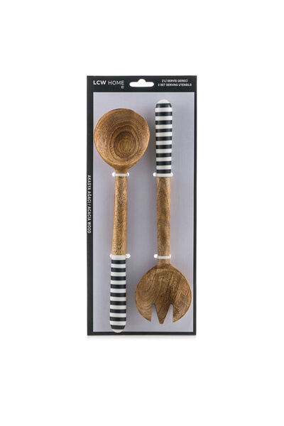 LC Waikiki Sparkling Choices from Shining Store |   Wooden Serving Utensils Set of 2