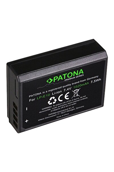 Patona Premium battery type CANON LP-E10 LPE10 EOS1100D EOS 1100D 1200D