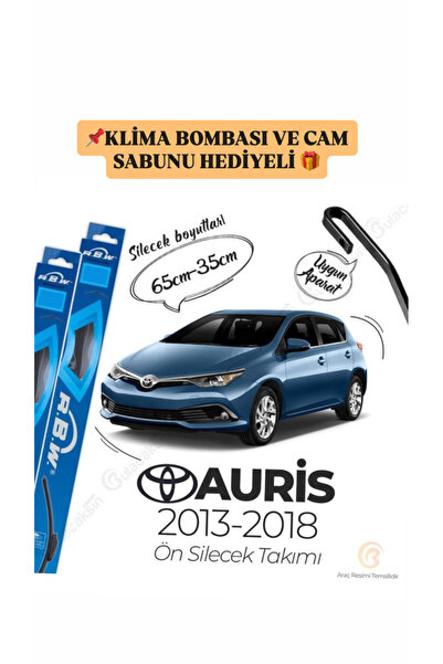 Rbw TOYOTA AURİS 2013-2018 MODEL UYUMLU ÖN CAM SİLECEK TAKIMI (KLİMA BOMBASI ...