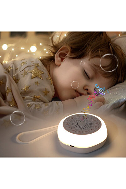 TOLMİN Store Beyaz Gürültü Cihazı | Bebek Uyku Arkadaşı | Sesli Ve Işıklı Beb...