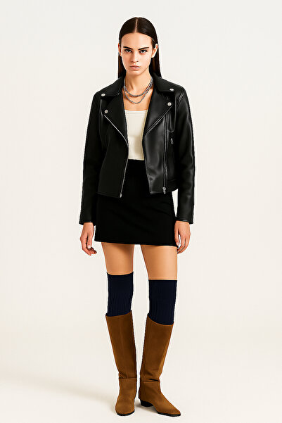 EFFE 2 чифта основни дебели памучни чорапи до коляното