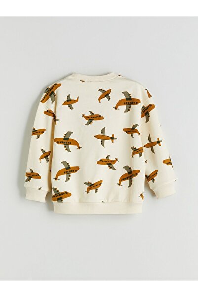 LC Waikiki Lcw Eco Printed Boy's Sweatshirt and Sweatpants Set of 2