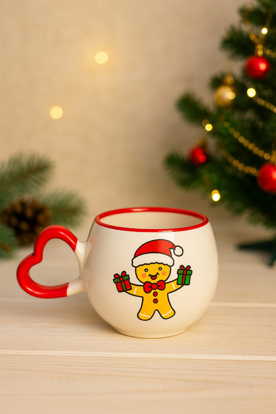 SırART Kalp Kulp KURABİYE DESENLİ YILBAŞI ÖZEL TEMALI TAMAMIYLA EL YAPIMI SER...