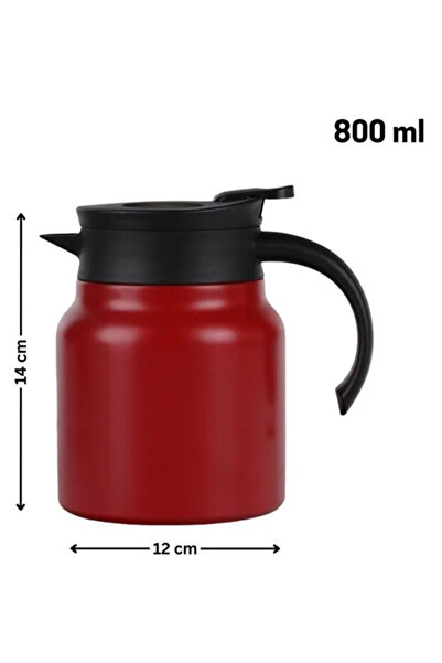 Urbanza Red Thermal Coffee Carafe – Vacuum Insulated Hot & Cold Drink Server