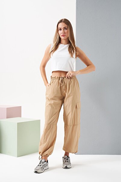 Relax Mode Women's Camel Pants - 26039