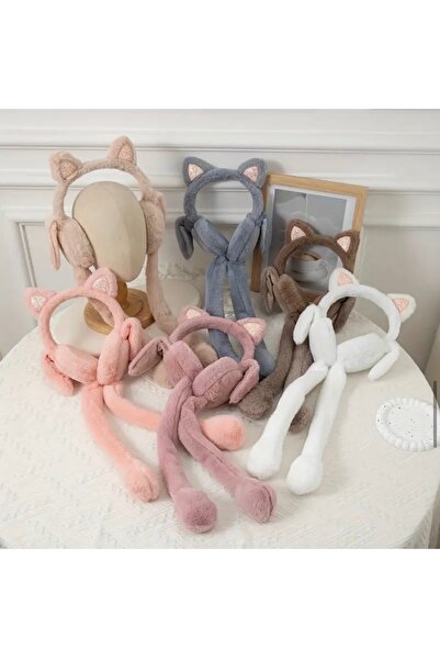 EliraToka Girl's -Baby Plush Cat with Ears That Can Play with Headphones Models