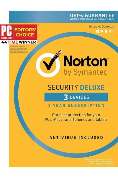 Symantec Norton Security Deluxe 3 Devices PC/Mac/Mobile Key Card