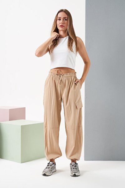 Relax Mode Kadın Camel Pantolon - 26038