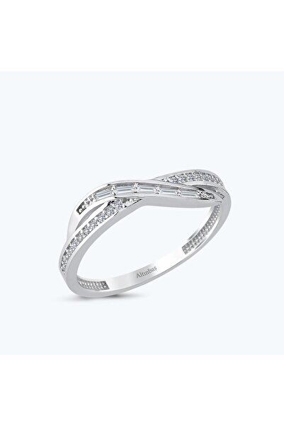 Altınbaş Altın Çift Sıra Taşlı Yüzük