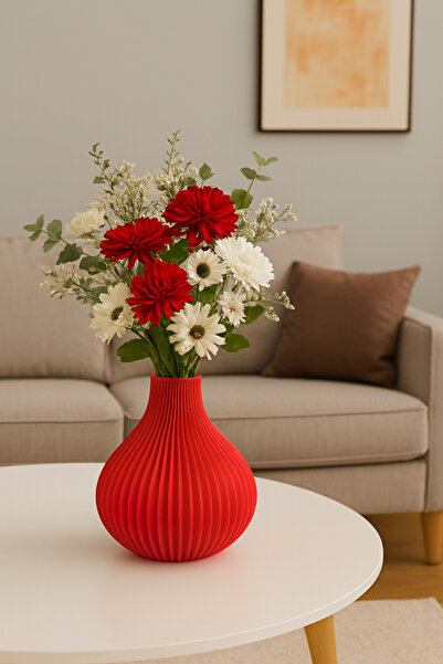 END Design مزهرية ديكور عصرية (20 سم - لا تشمل الزهور!) إكسسوارات المنزل والمكتب