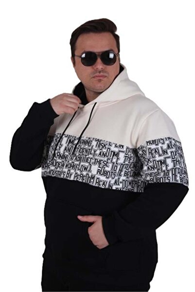 Starbattal Large Size Hooded 3Ip Sweat Transforming 25713 Beige