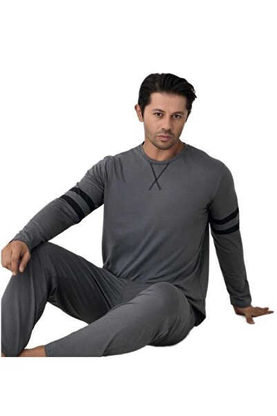 bipamuk Vellano Uomo Combed Cotton Single Jersey Fabric Soft Stretchy Men's Pajama Set M/2Xl