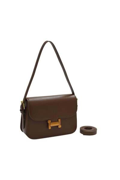 LIGANT Brown Women's Leather Handbag
