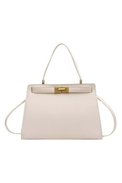 LIGANT Off-White Women's Leather Bag