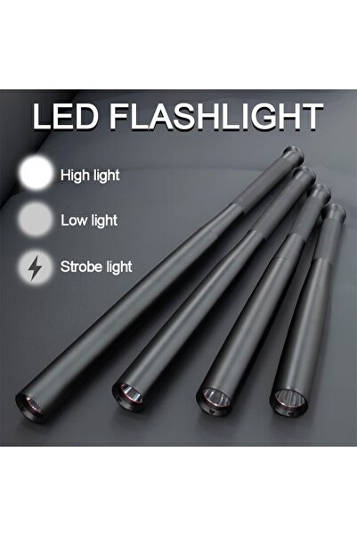 OEM Aeternam FL26-2 Portable Tactical Flashlight, 1000+ lm, IP65, Zoom, 3 Modes, 6000K, 3×AA