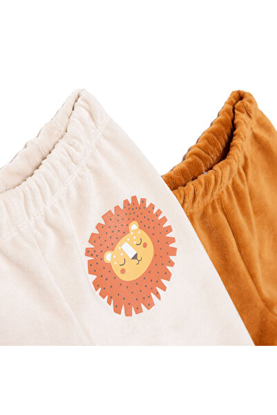 ebebek Hello Baby HelloBaby Erkek Bebek 2li Çoraplı Pantolon Kadife Çoraplı Paça