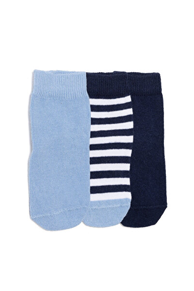 ebebek Hello Baby HelloBaby Erkek Bebek 3lü Kaydırmaz Çorap
