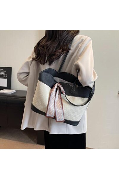 LIGANT Women's bag in white and black