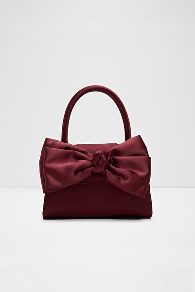 Aldo Decadence - Women's Small Size Burgundy Single Compartment Fixed Chain Strap Top Handle Bag