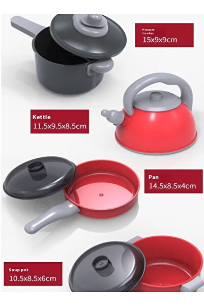 Generic 81-piece kitchen play set, vegetables and fruits children’s kitchen accessory set