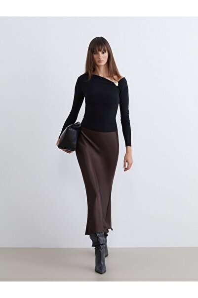 LC Waikiki Lcw Vision Buy Elasticated A-Line Satin Skirt