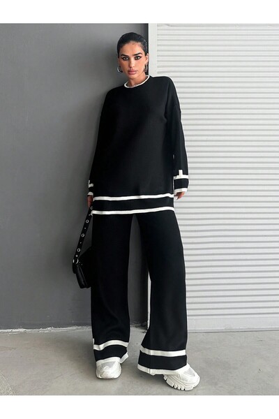 Abaya-AB Costum negru duo