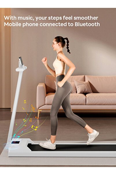 glanfen 2.0HP Smart Home Ultra-Quiet Treadmill (1-12 Speed, 1-6 km/h), Folding, 110kg Load