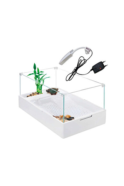 Sobo TECHMRT Cam Kaplumbağa Bahçesi (74225) Filtre-Lambalı 60x35x25