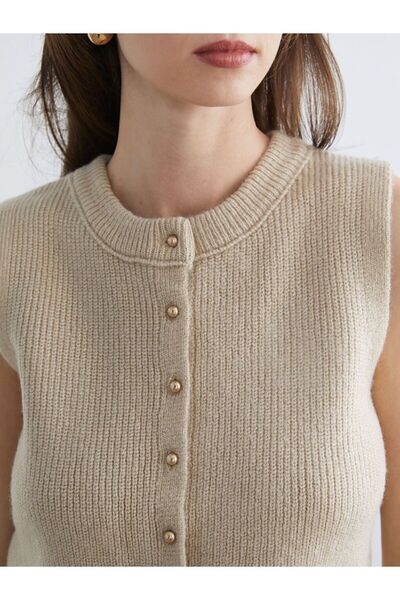 LC Waikiki Lcw Vision Crew Neck Women's Knitwear Vest