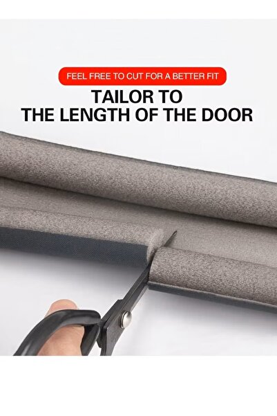 Generic 5Pc Door Foam Seal Strip 96cm Door Draft Stopper Under Door Seal Door Draft Blocker Door Sweep-Grey