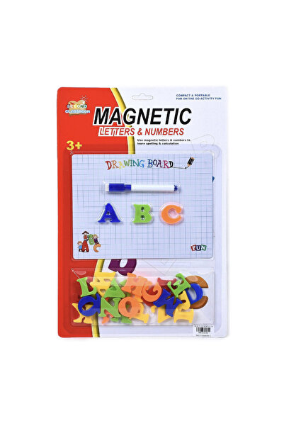 Krista Set de 26 de litere majuscule cu tablă magnetică și marker