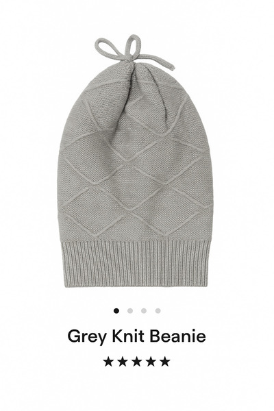 Brood Women's Knitwear Knitted Detailed Tie-Up Beanie