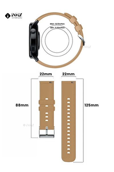 ineix Silicone Sport Replacement Strap For Huawei Watch 3 and 3Pro