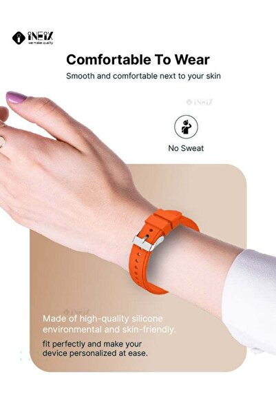 ineix Silicone Replacement Strap For Samsung Galaxy Watch 4 Classic 42 and 46 mm