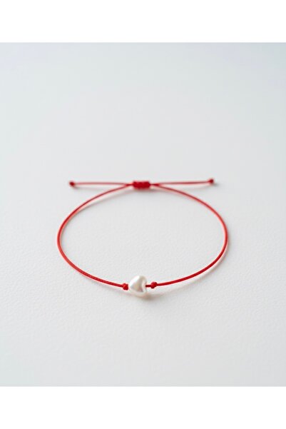 DeNors Red Rope Bracelet with Elevator |   Minimal Heart Handmade Lucky Brace...