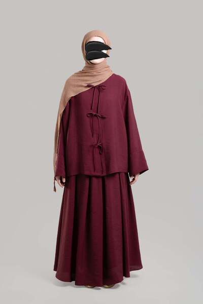 Emare Tie-Up Modal Blouse