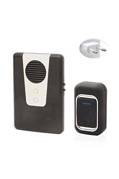 SMARTIX Wireless Doorbell for Outdoor or Indoor, Range 150 m, Black