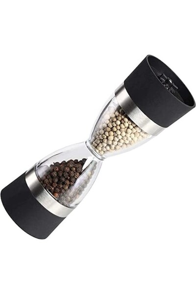 LAKELAND Râșniță de sare și piper 2 în 1, lame ceramice, sticlă, 6 x 20 cm