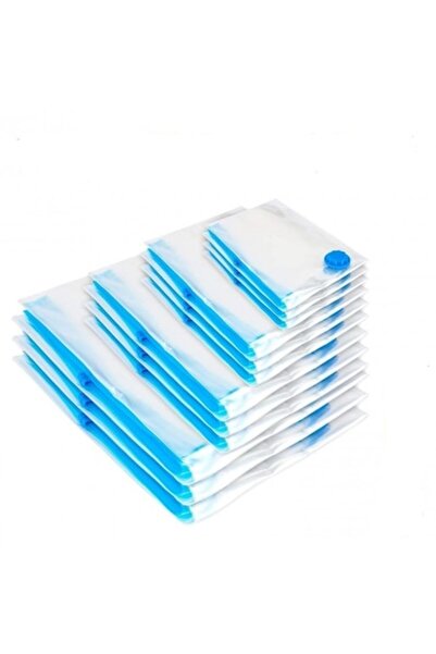 WISEMAN Set de 24 de saci vidați pentru depozitarea hainelor, 80 x 110 cm, tr...