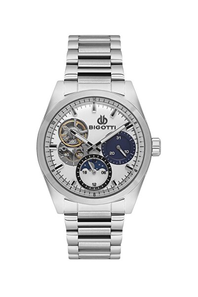Bigotti Men's Wristwatch Esbg.B.10693-2 Metal Band 42 mm Case Diameter