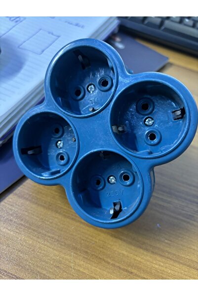 kutayalp 4 lü priz çoğaltıcı koyu renk aparatif ürün(2adet)