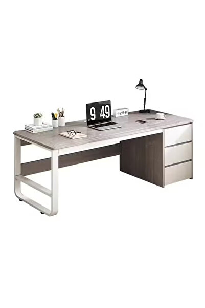 KEKE Multifunctional Computer Table And Office Desk With 3 Drawers 140 CM